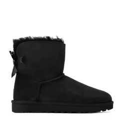 Womens UGG® Mini Bailey Bow II Boot - Black