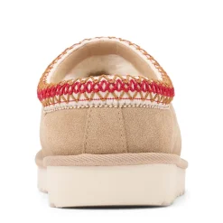 Womens UGG® Tasman II Slipper - Sand / Dark Cherry